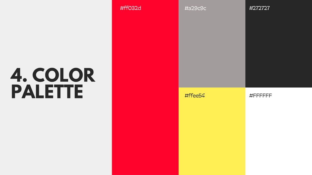 Brand manual page: the Ab Stylez colour palette.